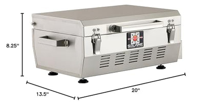 Solaire SOL-EV17A Everywhere Portable Infrared Propane Gas Grill, Stainless Steel