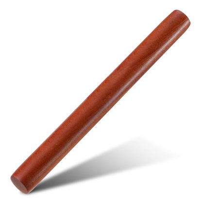 KinShare 17-inch Wood Rolling Pin, Non-Stick Rolling Pin for Baking, Natural Sapele Dough Roller for Pizza, Fondant, Pie, Cookie, Pastry, Essential Kitchen Tool