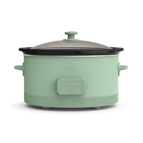 bella SAVOR 6qt Programmable Non-Toxic Slow Cooker, Seaglass