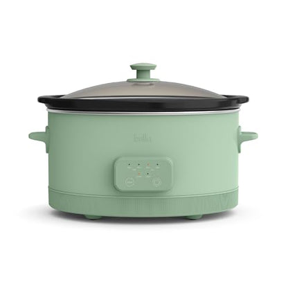 bella SAVOR 6qt Programmable Non-Toxic Slow Cooker, Seaglass