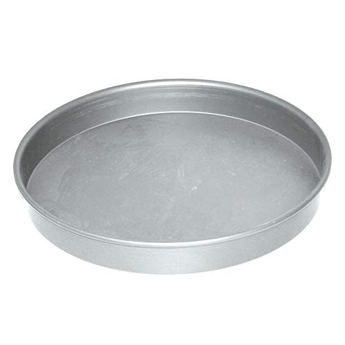 American Metalcraft HA80182 Straight-Sided Aluminum Pizza Pan - 18 in Diameter 2 in Depth - 14 Gauge Heavy Duty Pan – Bakeware for Pizzeria, Bakery, Commercial Kitchen & Caterers