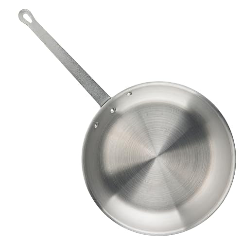 Winco Commercial-Grade Aluminium Fry Pan/Skillet, Natural Finish, 14"