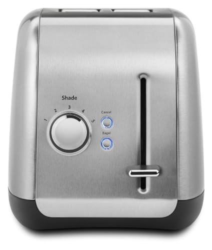 KitchenAid 2-Slice Toaster with Manual Lift Lever, KMT2115, Stainless Steel