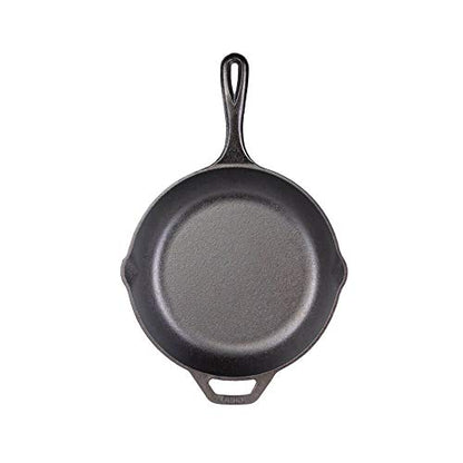 Lodge Chef Collection 10" Pre-Seasoned Cast Iron Skillet - Kitchen Essential for Frying & Searing