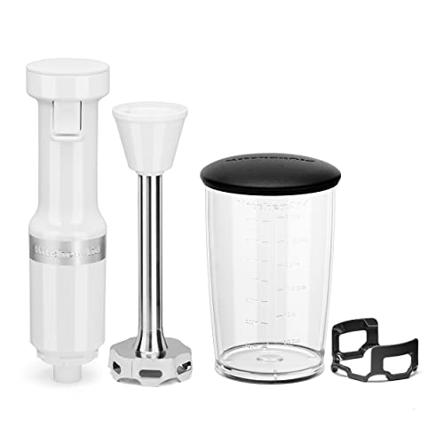KitchenAid Variable Speed Corded Hand Blender, KHBV53, White