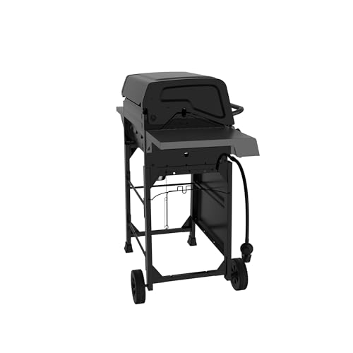 Feasto 4-Burner Gas BBQ Grill with Side Tables, 36,000 BTU Outdoor Propane Grill with Premium Enameled Coated Chamber Body & Porcelain-Enameled Stamped Grates for Deck Party & Patio BBQ, Black