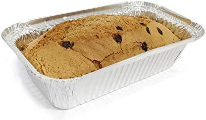 SINTOP Aluminum Foil Bread Pans Disposable | 1.5lb Loaf Pans with Lids | 50 Pack | Dessert Boxes - Perfect for Baking, Storing, Takeout
