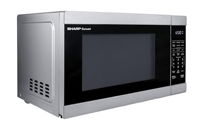 SHARP Countertop Microwave Oven with Removable 12.4" Carousel Turntable, 1000 Watt, 1.1 Cubic Feet, Stainless Steel