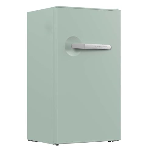 Frigidaire Refrigerator-Retro Mini Fridge Energy Saving-Adjustable Thermostat Control- Ideal for Dorm, Office, RV, Garage, Apartment 3.1 Cu Ft, GREEN