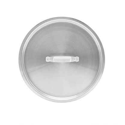 TrueCraftware- 32 qt. Aluminum Stock Pot Lid 14-3/8" Diameter x 1-1/4" Height- Multipurpose Pot Cover for Pasta Soup Pots Large Stockpot Stew Simmering Pot Dishwasher Safe NSF Certified
