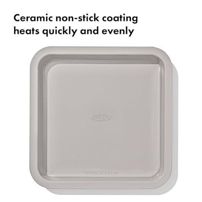 OXO Good Grips Non-Stick Pro Ceramic Coated Metal Bakeware 9” Square Cake Pan – Storm Blue