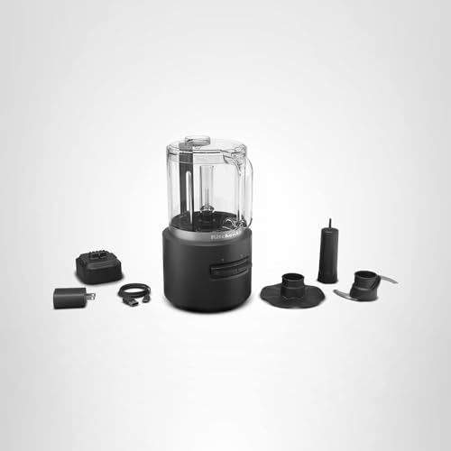 KitchenAid Go™ Cordless Food Chopper - battery included, KFCR531, Black Matte