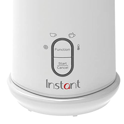 Instant Pot Instant Milk Frother, 4-in-1 Electric Milk Steamer, 10oz/295ml Automatic Hot and Cold Foam Maker and Milk Warmer for Latte, Cappuccinos, Macchiato, From the Makers of Instant 500W, White