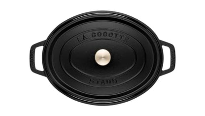 Staub Oval Dutch Oven 8.5-Quart Matte Black