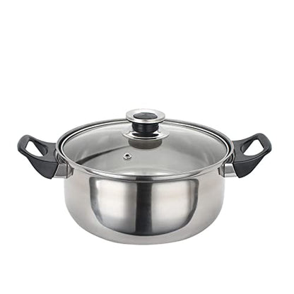 Simpli-Magic 12 Piece Stainless Steel Cookware Set, Silver