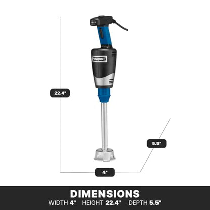 Waring Commercial Quik Stix Plus Immersion Blender, Variable Speed, 10 in Removable Shaft, for Professional Hand Blender for Kitchens & Restaurants, WSB40X