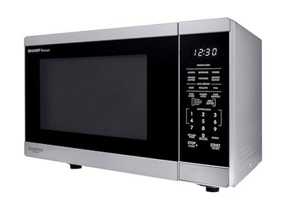 Sharp SMC1464KS 1.4 cu. ft. 1100W Stainless Steel Countertop Microwave Oven