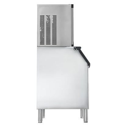 VEVOR Commercial Ice Maker Machine, 300LBS/24H Ice-Making Machine, Ice Maker with 300LBS Stainless Steel Storage Bin, Auto Self-Cleaning, and Touchscreen, for Bar Cafe Restaurant Business