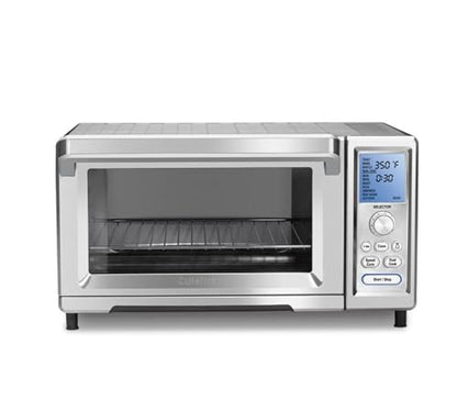 Cuisinart Chef’s Convection Toaster Oven, 1800-Watt Electric Oven with 15 Cooking Functions, Fits 13" Pizza, 9"x13" Baking Pan, and Full-Size Chicken, Nonstick Interior, TOB-260N1NAS, Stainless Steel
