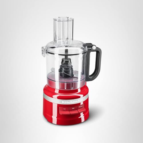 KitchenAid KFP0718ER 7-Cup Food Processor Chop, Puree, Shred and Slice - Empire Red