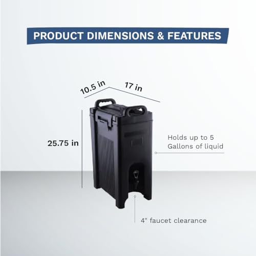 CenPro Beverage Dispenser 5-Gallon Insulated Hot and Cold Server