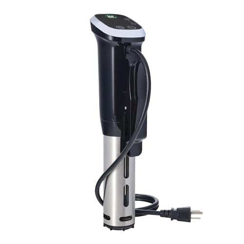LEM Products Sous Vide Cooker, Stainless Steel Immersion Circulator with Digital Display, Precision Cooker, 1000W Precision Cooking Machine for Meat, Seafood, and Vegetables