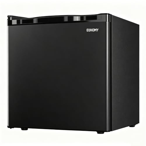 EUHOMY 1.7 Cu.Ft Mini Fridge, Compact Refrigerator for Dorm, Black