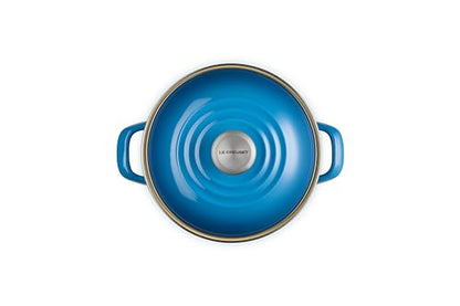 Le Creuset Enamel on Steel Traditional Stockpot, 6 qt., Marseille with Stainless Steel Knob