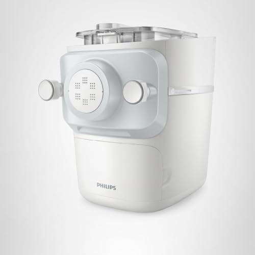 Philips 7000 Series Pasta Maker, ProExtrude Technology 150W, 8 discs, Perfect Mixing Technology, Prepare up to 8 Portions, HomeID App, White, (HR2660/03)