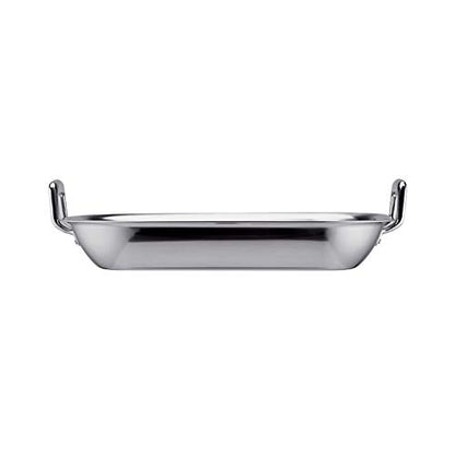 Tramontina 16.75-Inch Stainless Steel Roasting Pan with Rack, Flared Edge Turkey Roaster for Oven, Dishwasher Safe, Made in Brazil
