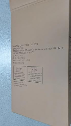 Giant bean Wooden Play Kitchen, Toddler Kitchen Playset, with Microwave Play Sink Ice Maker Oven Cookware Accessories Playset, Pretend Play Food Toys for 3+ Year Old Boys Girls