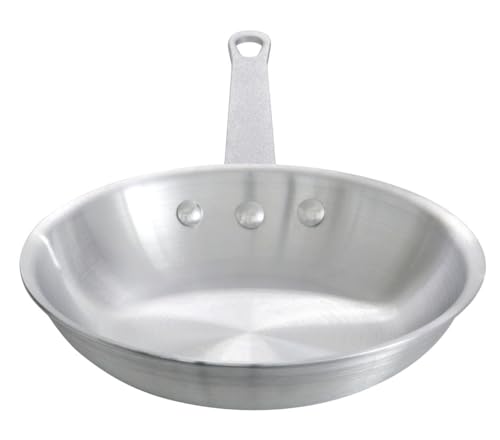 Central Exclusive Keystone 31H-016 Aluminum Fry Pan, 12" Diam., Natural Finish
