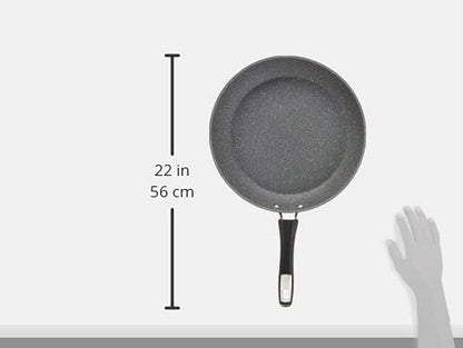 Bialetti Impact Textured Nonstick Oven-Safe Frying Pan, 12 Inch, Gray