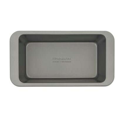 KitchenAid Nonstick Aluminized Steel Loaf Pan, Dishwasher Safe, 9 x 5 Inch, Contour Silver