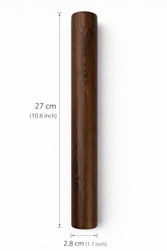 KinShare 10.6-inch Compact Wood Rolling Pin, Non-Stick Rolling Pin for Baking, Natural Solid Wood Dough Roller for Fondant, Pie, Cookie, Pastry, Small Handy Kitchen Tool