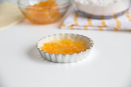 Fox Run Tartlet/Quiche Pan with Removable Bottom, Tin-Plated Steel, 4-Inch
