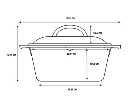 Lodge Cast Iron Dutch Oven 5 Quart - Loop Handle Cooking Vessel - Even Heat Retention - Oven-Safe, Versatile Pot