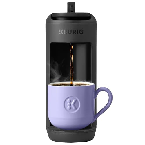 Keurig K-Mini Mate Single Serve K-Cup Pod Coffee Maker, Brews Up to 12 oz Cup, Compact Portable Coffee Machine for Small Spaces, Great for Dorms & Offices, Black