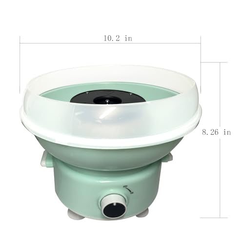 Cotton Candy Machine, Mini Cotton Candy Maker for Kids, Candy Maker for Christmas Gift, Home, Birthday Family Party, Includes 20 Cotton Candy Sticks & Sugar Scoop (Blue)