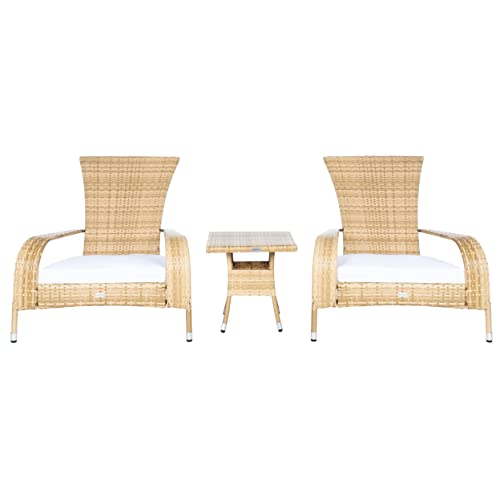 SAFAVIEH Outdoor Edna 3pc 3-Piece Patio Sectional Sofa Set, 19.7" PAT7719D