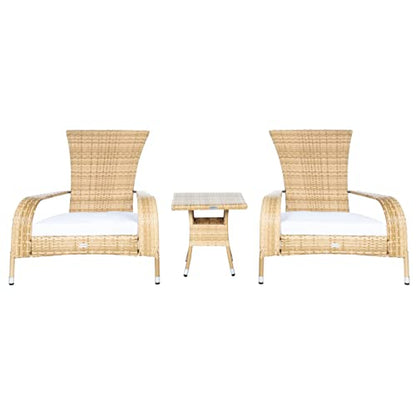 SAFAVIEH Outdoor Edna 3pc 3-Piece Patio Sectional Sofa Set, 19.7" PAT7719D
