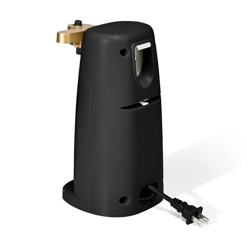 DqOasd Electric Can Opener by Drew Barrymore, Stainless Steel Blade, Auto-Turn Feature (Black Sesame), 1