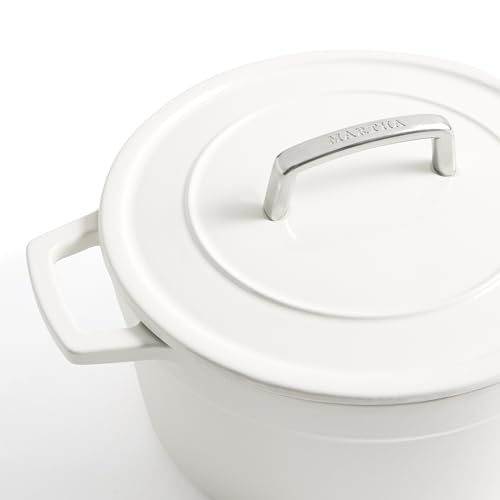 Martha by Martha Stewart 7 QT European Enameled Cast Iron Dutch Oven w/Lid - Crescent Moon