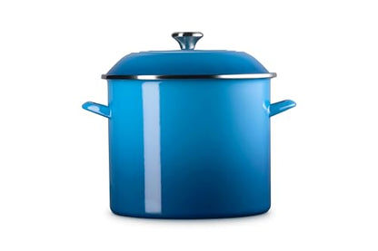 Le Creuset Enamel on Steel Traditional Stockpot, 16 qt., Marseille with Stainless Steel Knob