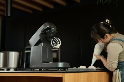Ooni Halo Pro Spiral Mixer - Dough Stand Mixer with Attachments, 7.3 Quart Capacity and 58 Speed Settings - Charcoal Grey