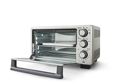 Oster Compact Countertop Oven With Air Fryer, Stainless Steel