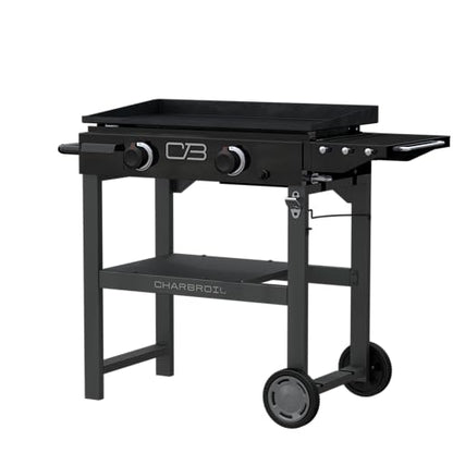Charbroil 28" Performance Series Propane Gas Griddle with Cart 2 Burner Flat Top Grill, Black - 463459924
