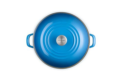 Le Creuset Enamel on Steel Traditional Stockpot, 16 qt., Marseille with Stainless Steel Knob