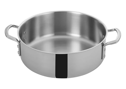 WINCO Tri-Ply Brazier, 12-quart, Silver