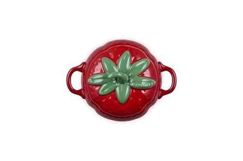 Le Creuset Stoneware Strawberry Mini Cocotte, 19 oz., Cerise